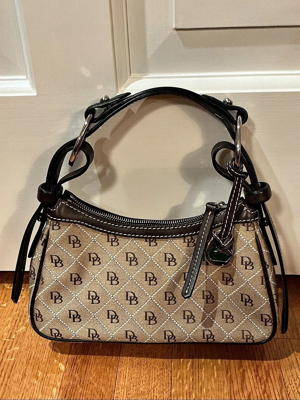 Dooney & Bourke Monogram Shoulder Bag in Brown
